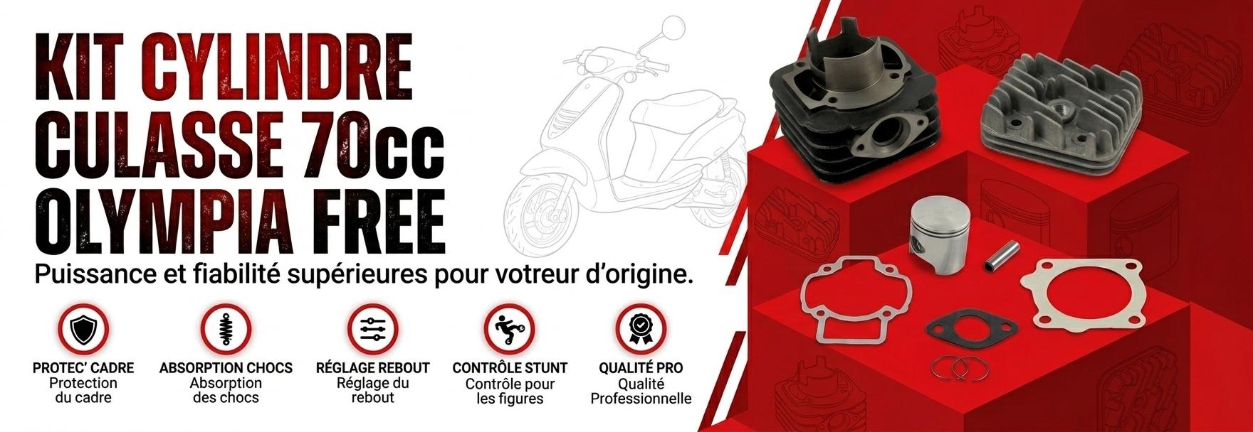 Kit Cylindre Culasse 70cc Olympia Free